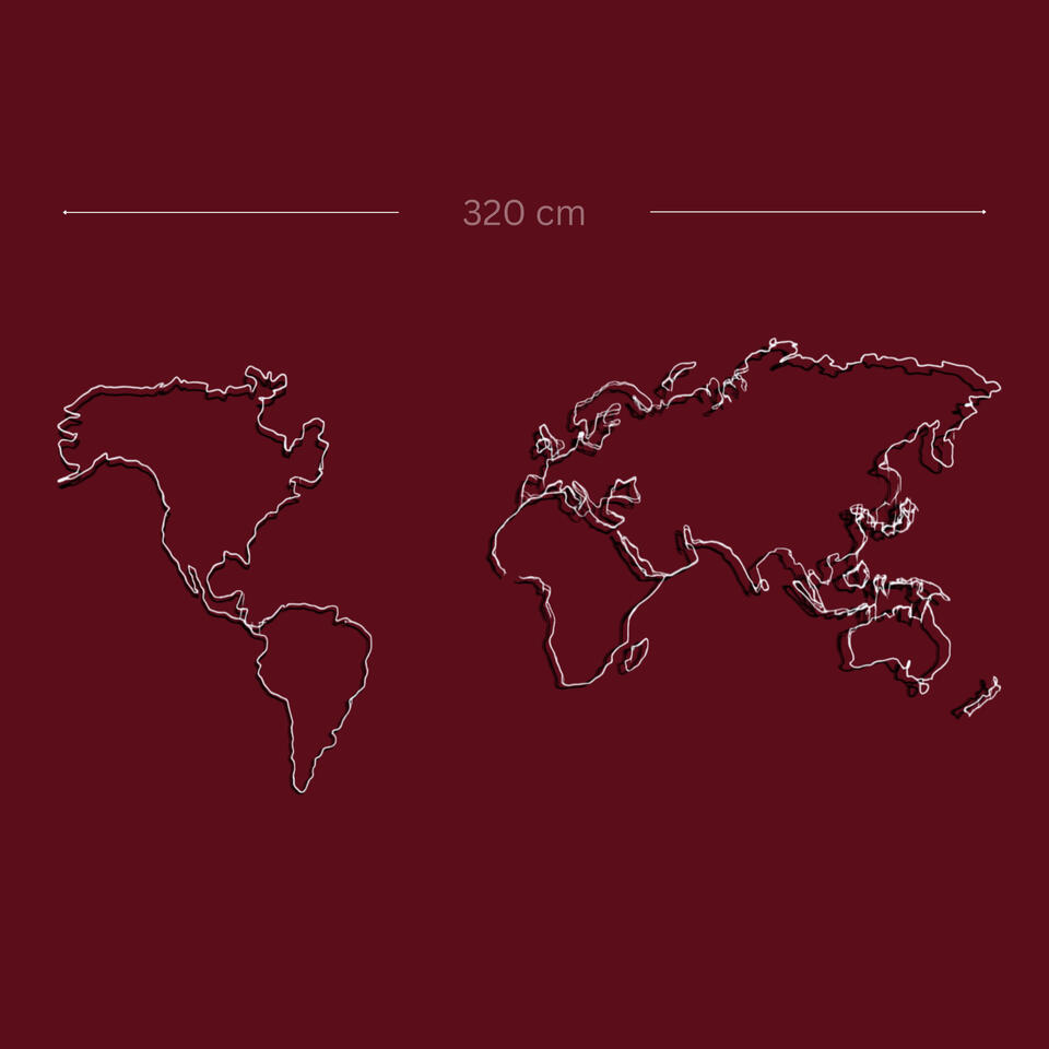 World Map Corporate wall art in Cluj-Napoca